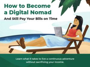 how to become a digital nomad infographic